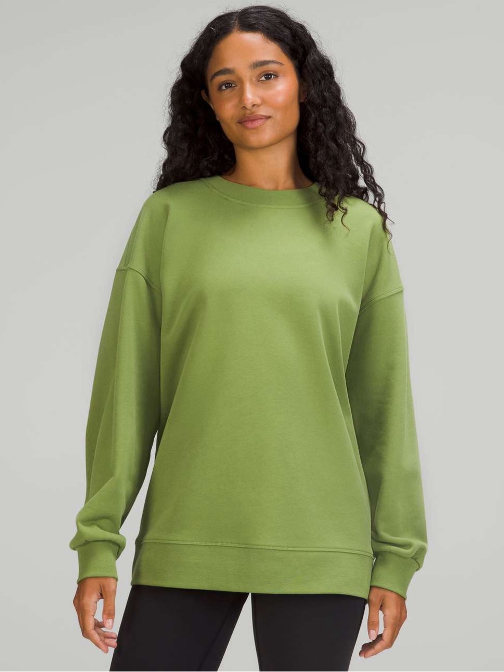 Lululemon Perfectly Oversized Crewneck size 10 colour: Green Folliage